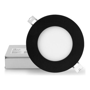 SLIM PANEL 4" 9W 120V 30-40-50K BLACK FROST DIM TRIAC