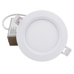 Slim Panel 6" 12W 120V 30-40-50K white frost dim TRIAC