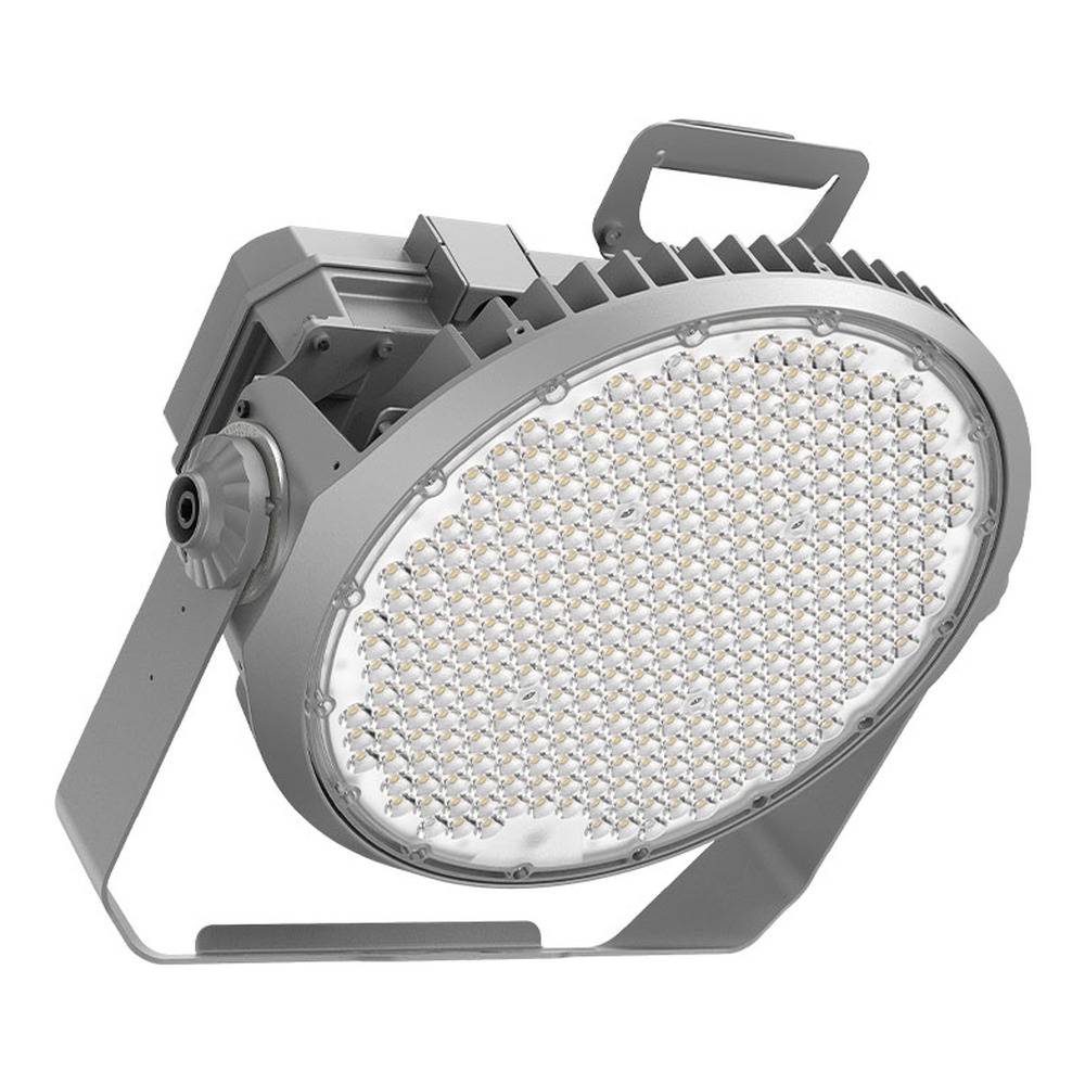 SPT SPORTS LIGHT, 400W/500W/600W, 5000K, 120-347V, 0-10V DIMMING, 30 DEGREE OPTICS, GREY