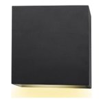LED SQAURE WALL SCONCE 120V-277V - 5CCT (2700K - 3000K - 3500K - 4000K - 5000K) 15W - 1000LMN - IP65 - CRI 80+ - DIMMABLE - LED AT THE BOTTOM ONLY - FOR INDOOR AND OUTDOOR APPLICATION