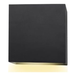 LED SQAURE WALL SCONCE 120V-277V - 5CCT (2700K - 3000K - 3500K - 4000K - 5000K) 15W - 1000LMN - IP65 - CRI 80+ - DIMMABLE - LED AT THE BOTTOM ONLY - FOR INDOOR AND OUTDOOR APPLICATION