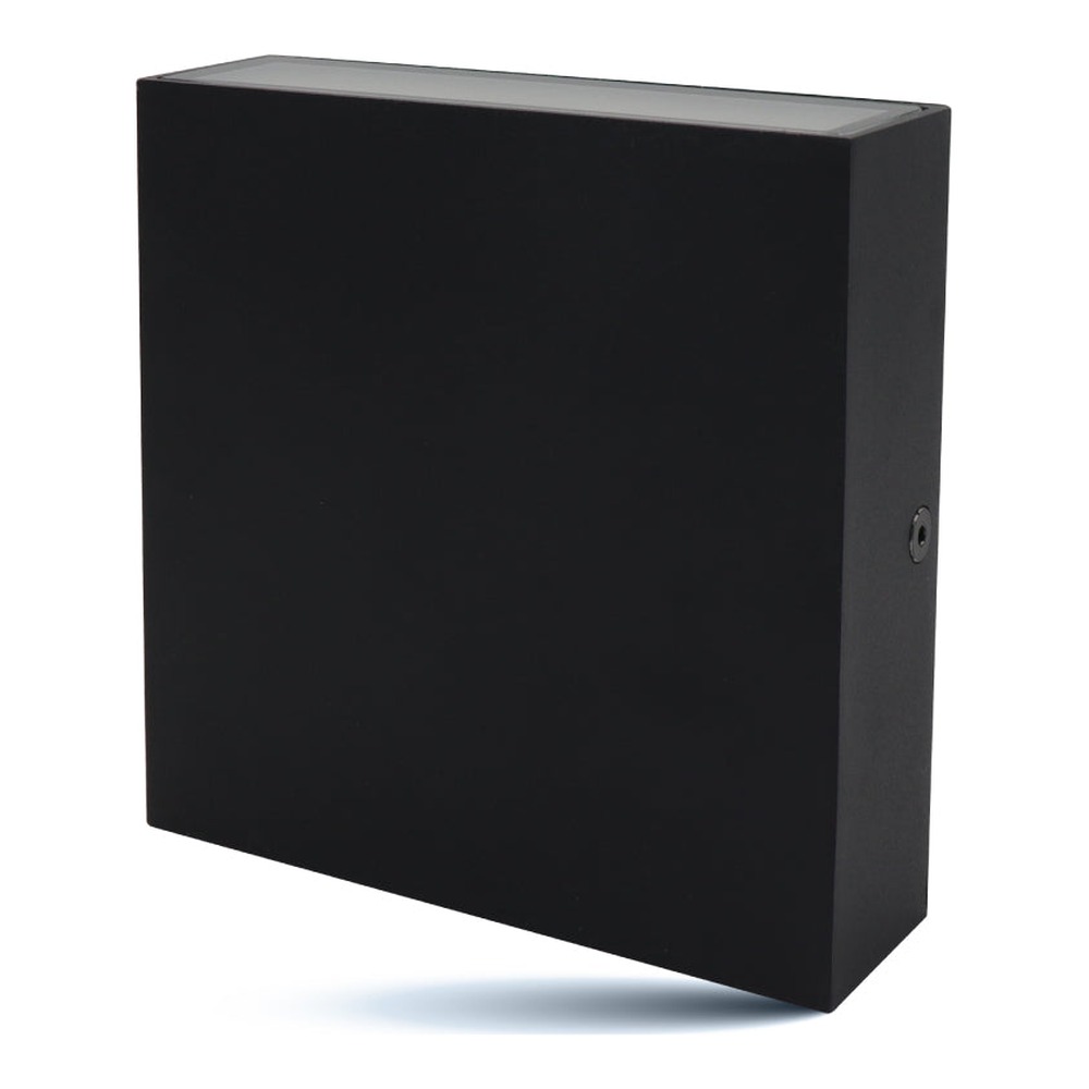 LED SQUARE WALL SCONCE 120V-277V - 5CCT (2700K - 3000K - 3500K - 4000K - 5000K) 15W - 1000LMN (50%UP/50%DOWN) - IP65 - CRI 80+ - DIMMABLE - LED AT THE TOP AND BOTTOM - FOR INDOOR AND OUTDOOR APPLICATION