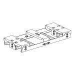 SSL CHB2 HIGHBAY LINKABLE MOUNTING BRACKET - ALLOWS FOR TWO FIXTURE MOUNTING