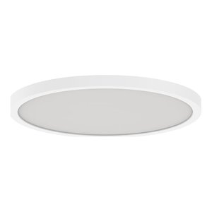 SLIM SURFACE MOUNT, 12", ROUND, 24W, 27/30/35/40/5000K, 120V, TRIAC/ELV DIMMING, WHITE