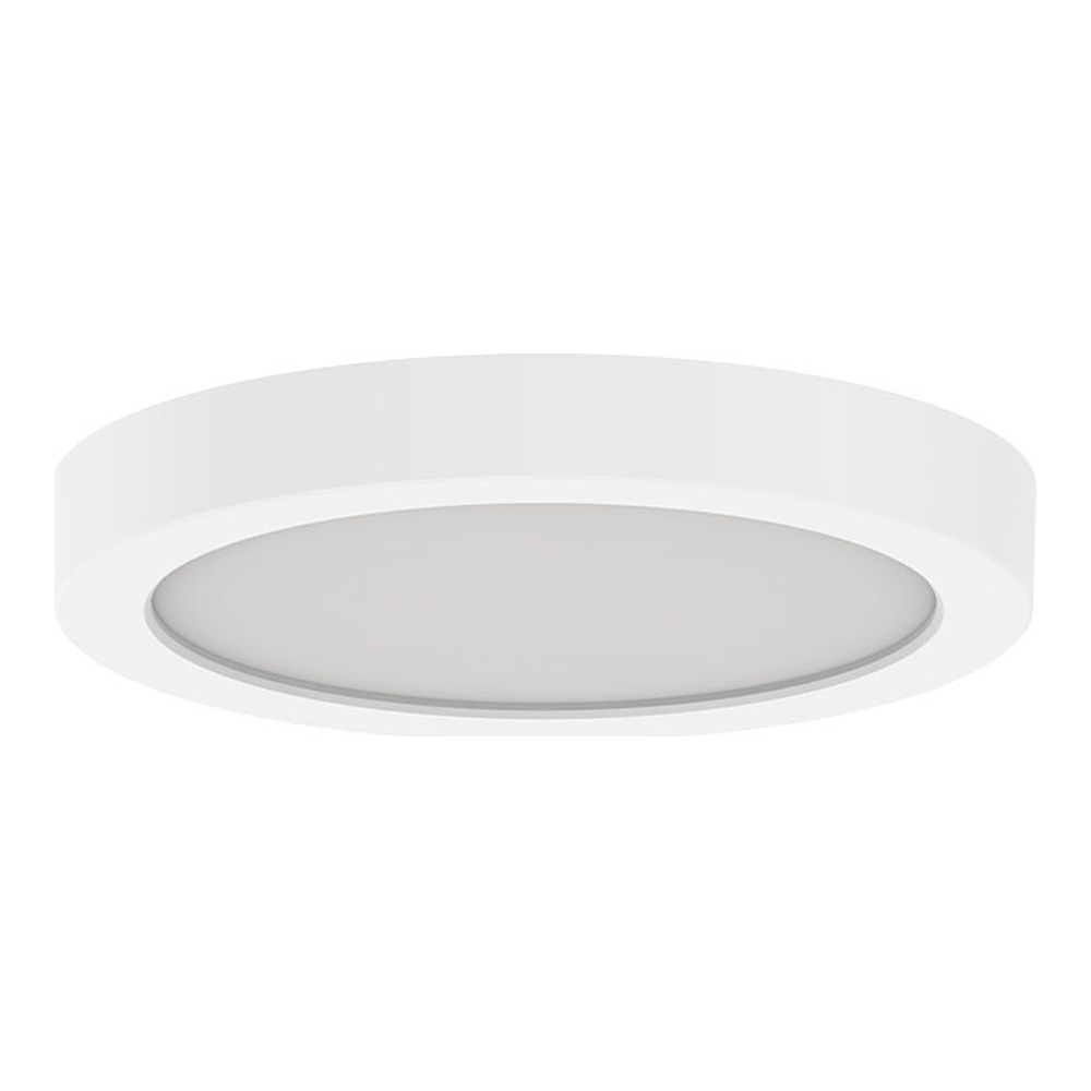 SLIM SURFACE MOUNT, 5", ROUND, 12W, 27/30/35/40/5000K, 120V, TRIAC/ELV DIMMING, WHITE