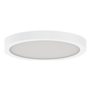 SLIM SURFACE MOUNT, 7", ROUND, 15W, 27/30/35/40/5000K, 120V, TRIAC/ELV DIMMING, WHITE
