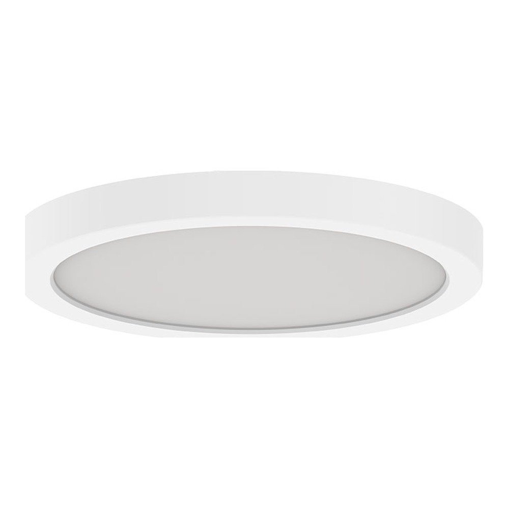 SLIM SURFACE MOUNT, 7", ROUND, 15W, 27/30/35/40/5000K, 120V, TRIAC/ELV DIMMING, WHITE