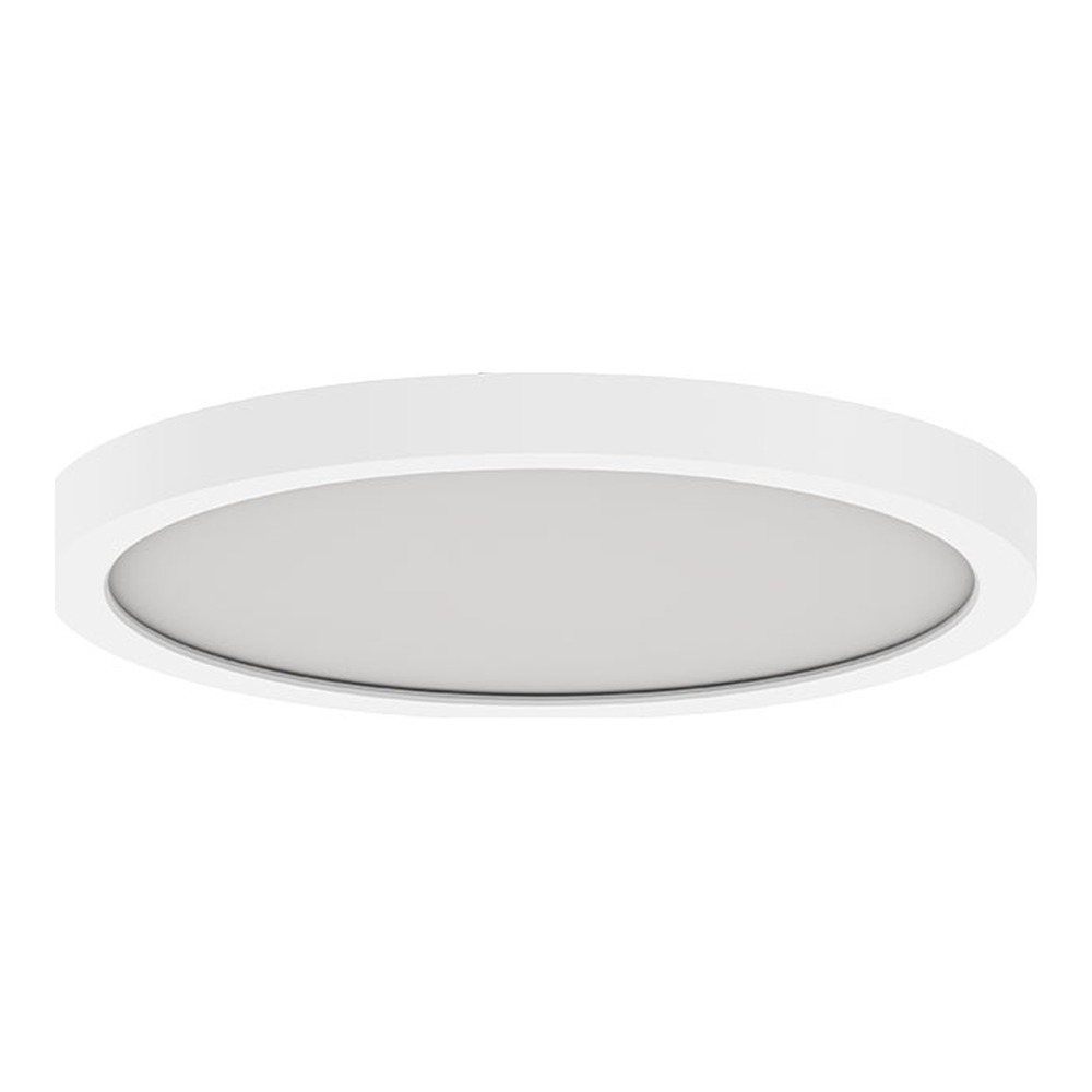 SLIM SURFACE MOUNT, 9", ROUND, 18W, 27/30/35/40/5000K, 120V, TRIAC/ELV DIMMING, WHITE