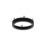 SSM Slim Surface Mount Accessory - Trim - 5" - Round - Black