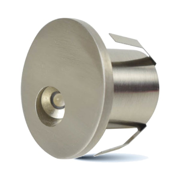 STEP LIGHT ROUND - 1W - SATIN NICKEL - 3000K
