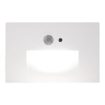 LED Stair Recessed Light with Motion Sensor Matte White