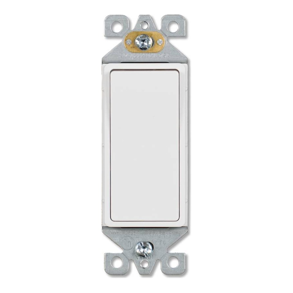SWITCH | 1 POLE | 15 AMP | 125V | WHITE | V2