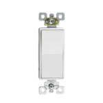 Switch - 4 Pole - 15 amp - 125V - White - V2