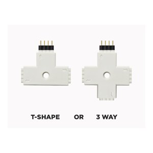 TCONRGB Connecteur T RGB pour Bande LED – LED MONTREAL | Lumibox