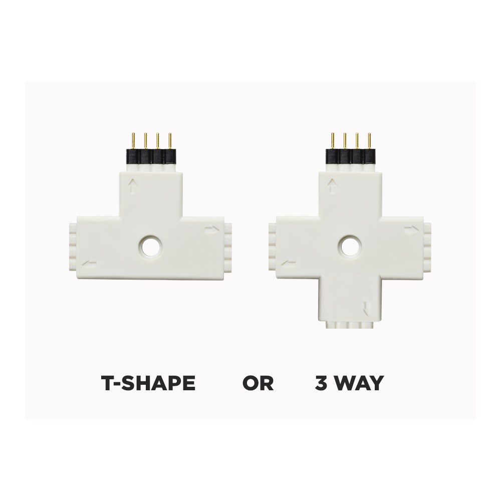 T SHAPE RGB LED STRIP SPLITTER