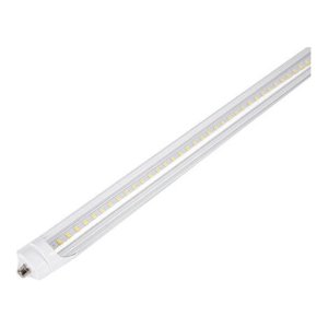 [10PK] T8 8FT 40-36-32-28-24-20W 120-347V 27-35-40-50-60-65K 1-PIN BOTH ENDS WIRING CLEAR TYPE A+B DLC