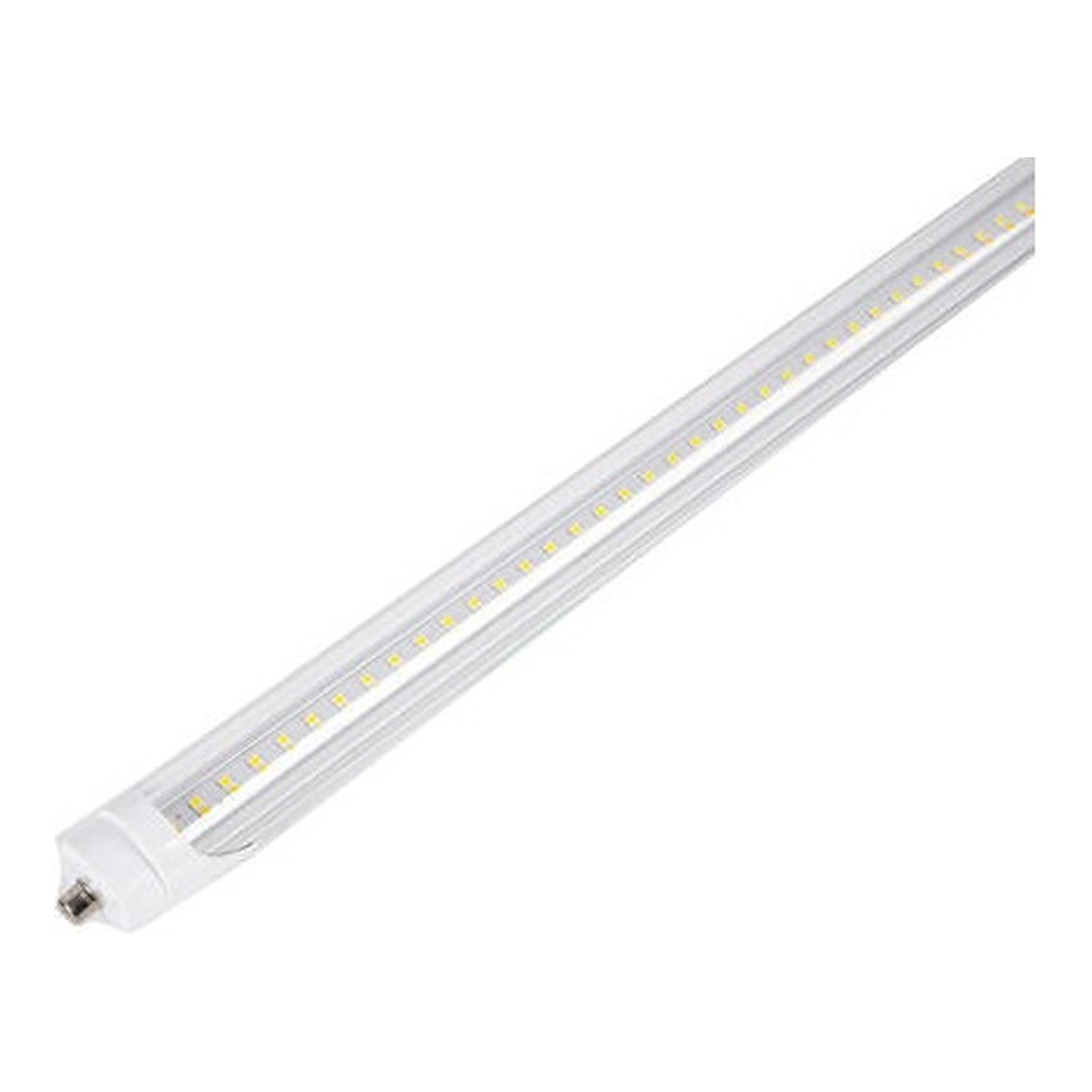 [10PK] T8 8FT 40-36-32-28-24-20W 120-347V 27-35-40-50-60-65K 1-PIN BOTH ENDS WIRING CLEAR TYPE A+B DLC