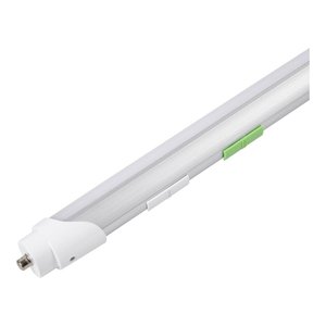 [10PK] T8 8FT 40-36-32-28-24-20W 120-347V 27-35-40-50-60-65K 1-PIN BOTH ENDS WIRING FROST TYPE A+B DLC STANDARD (T8) - DLC ID S-BN8FM5 - 6,087 LUMENS