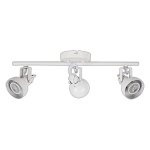 LED TRACK LIGHT FOR GU10 BULBS - SERIES 215 - 3 LIGHTS - WHITE