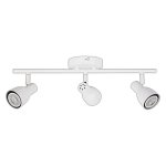 LED TRACK LIGHT FOR GU10 BULBS - SERIES 304 - 3 LIGHTS - WHITE