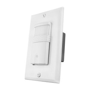 PIR WALL SWITCH VACANCY AND OCCUPANCY SENSOR 120V-277V WORKS WITH OR WITHOUT NEUTRAL WIRE