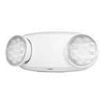 LED EMERGENCY LIGHT - TWIN SPOT WHITE THERMOPLASTIC ABS HSG 120/347V 2X2W 2 HRS BATTERY BACK-UP