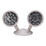 LED WET LOCATION EMERGENCY REMOTE HEAD - DOUBLE WHITE THERMOPLASTIC ABS HSG 6-24V 2X3W