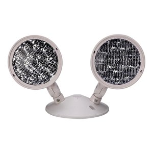 LED WET LOCATION EMERGENCY REMOTE HEAD - DOUBLE WHITE THERMOPLASTIC ABS HSG 6-24V 2X3W