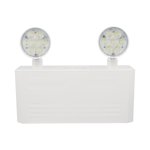 STEEL BATTERY UNIT WITH 2×5W HEADS - OUTPUT 6V 34W MAX WITH 3FT CORD