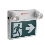 LUMINAIRE D'URGENCE LED COMBO RUNNING MAN - BOÎTIER MÉTAL - 120/347V - 2X5W - BATTERIE 90 MIN - MAX: 34W - 30 MIN