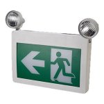 ENSEIGNE DE SORTIE D'URGENCE LED RUNNING MAN COMBO (PLASTIQUE)