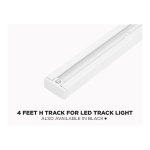 4 FEET H TYPE TRACK - WHITE