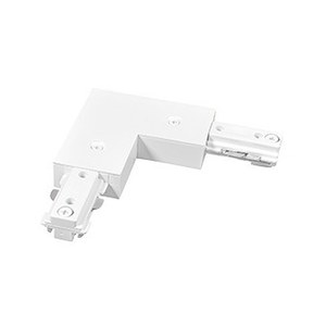 CORNER (L) CONNECTOR FOR H TYPE TRACK - WHITE