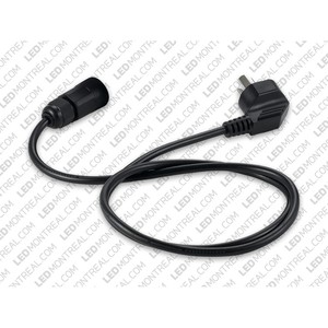 120V AC POWER CORD 1M WITH PLUG FOR TRI-PROOF LED LIGHT BAR