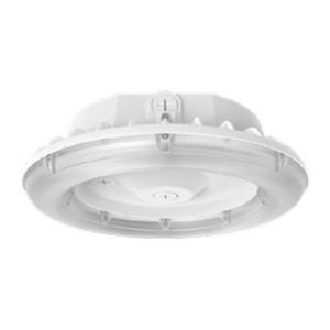 SSL-CP5 ROUND LED CANOPY LIGHT - 60M SELECTABLE 60W-40W-25W (8100-5400-3375 LM) - SELECTABLE 30-40-50K - 120-347V - WHITE - 0-10V DIMMABLE