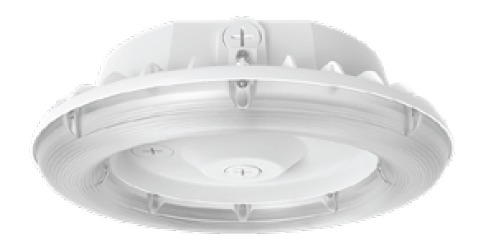 SSL-CP5 ROUND LED CANOPY LIGHT - 60M SELECTABLE 60W-40W-25W (8100-5400-3375 LM) - SELECTABLE 30-40-50K - 120-347V - WHITE - 0-10V DIMMABLE
