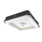 SSL-CP5 SQUARE LED CANOPY LIGHT - 100L SELECTABLE 100W-85W-70W (13500-11475-9450 LM) - SELECTABLE 30-40-50K - 120-347V - BLACK - 0-10V DIMMABLE