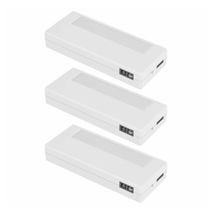 3-pack LED garde-robe rechargeable 3000K 40 lumens chaque Blanc