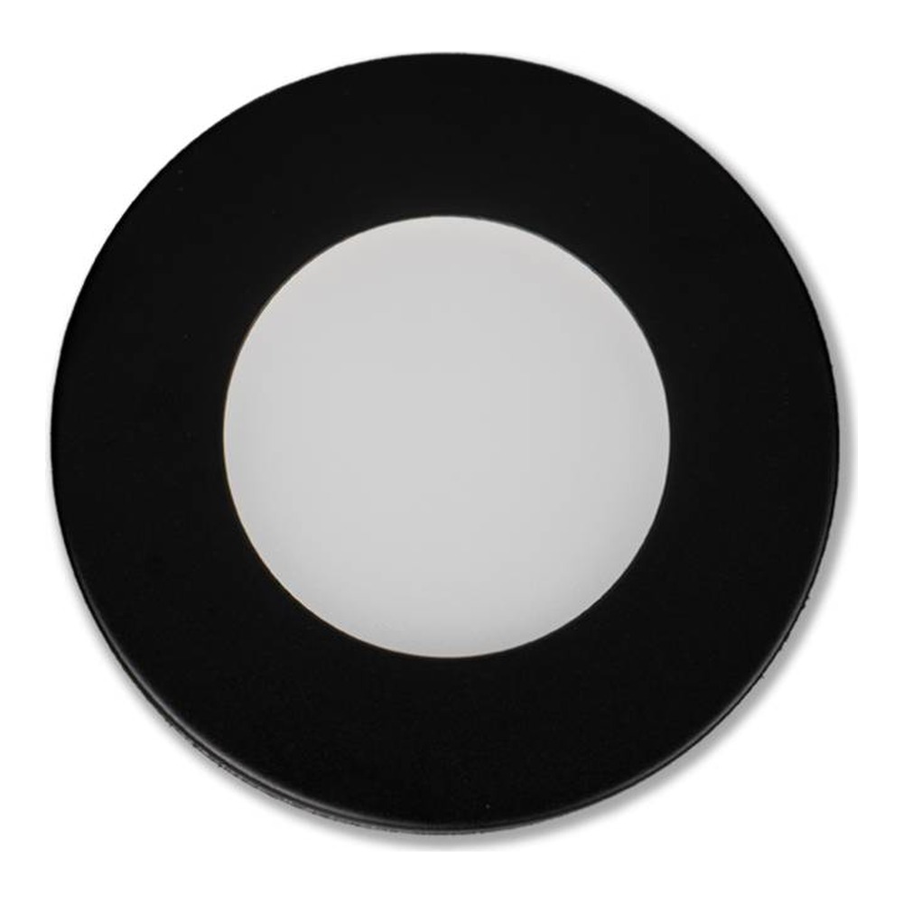 UNDER CABINET PUCK LIGHT | MOUNT + TRIM ONLY | BLACK | V2