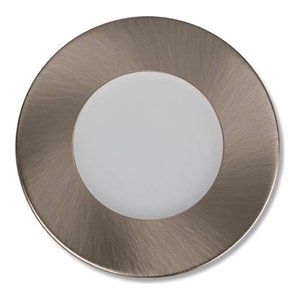 UNDER CABINET PUCK LIGHT | MOUNT + TRIM ONLY | BRUSHED NICKEL | V2