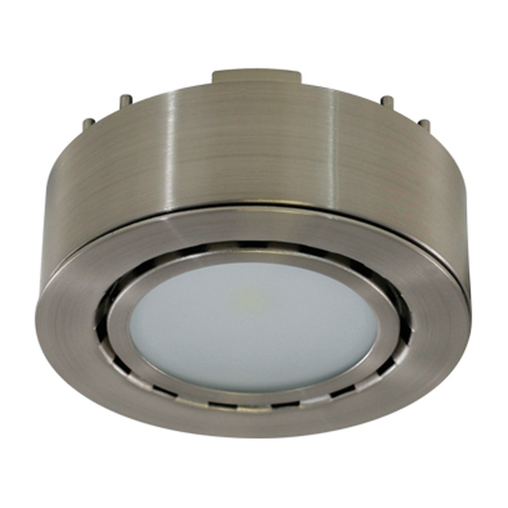 SINGLE LED PUCK LIGHT 12V - 2W 3000K - LINKABLE - MATTE NICKEL - UCP-LED1-MN