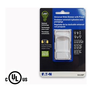 120V AC UNIVERSAL WALL DIMMER FOR LED LIGHTS AND LED DRIVERS