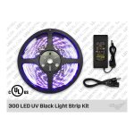 ENSEMBLE DE RUBAN LED UV LUMIÈRE NOIRE 300 LED
