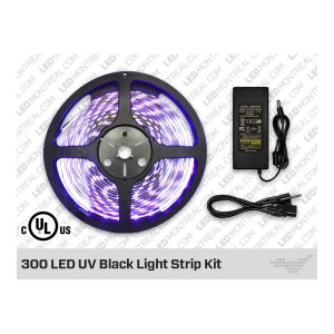 ENSEMBLE DE RUBAN LED UV LUMIÈRE NOIRE 300 LED