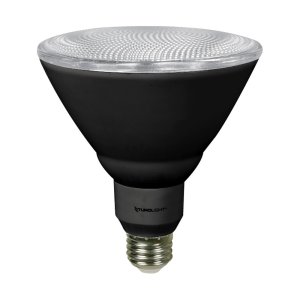 LED PAR38 BULB VIVID GLASS LENS - 16W - 1400LM - CRI 90 - 3000K - 25° BEAM - DIMMABLE - BLACK HOUSING - 25 000H –