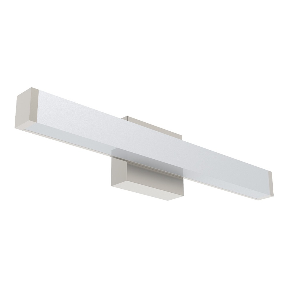 VANITY LIGHT, 2FT, SQUARE, 9/15/19W, 27/30/35/40/5000K, 120-277V, TRIAC DIMMING, BRUSHED NICKEL