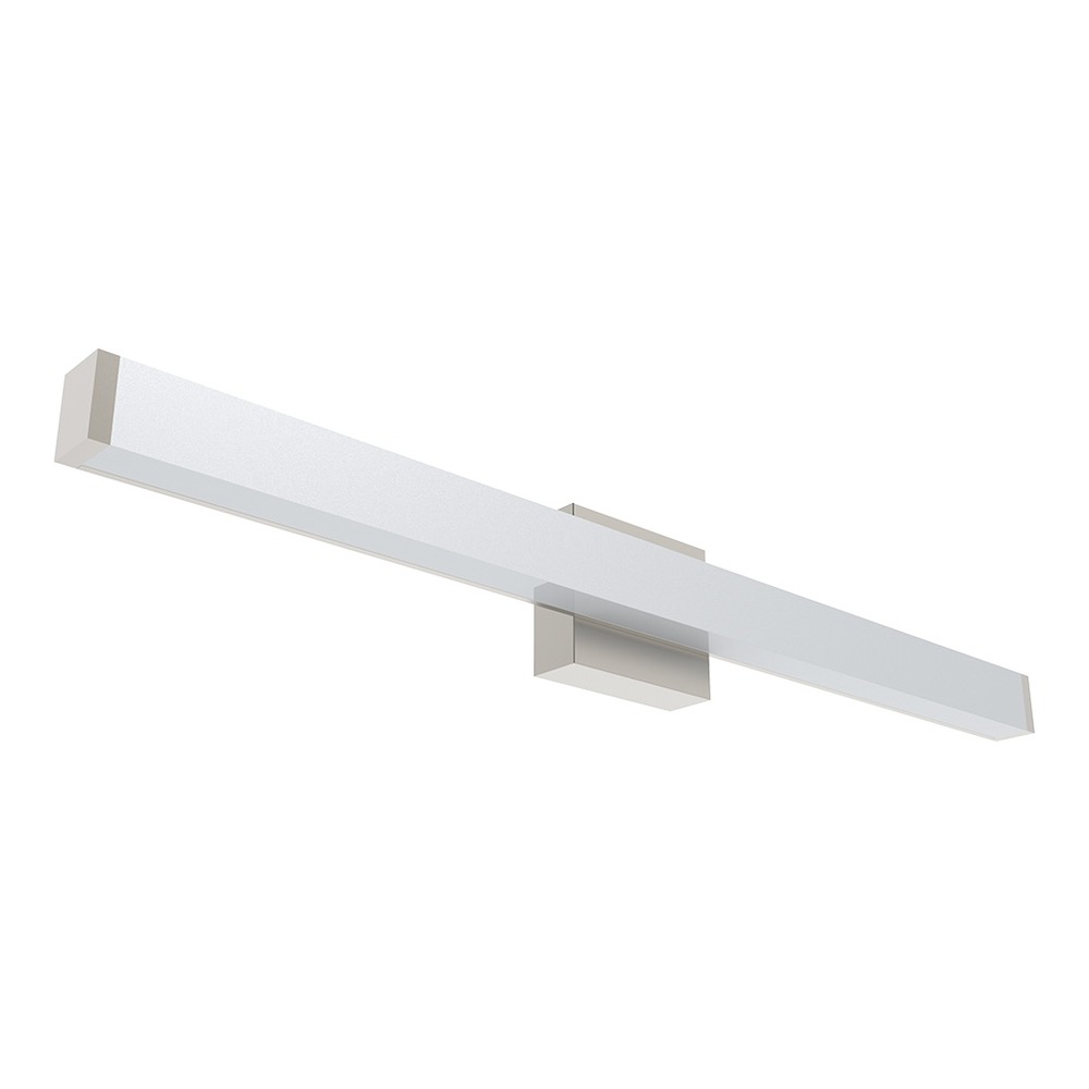 VANITY LIGHT, 3FT, SQUARE, 18/23/30W, 27/30/35/40/5000K, 120-277V, TRIAC DIMMING, BRUSHED NICKEL
