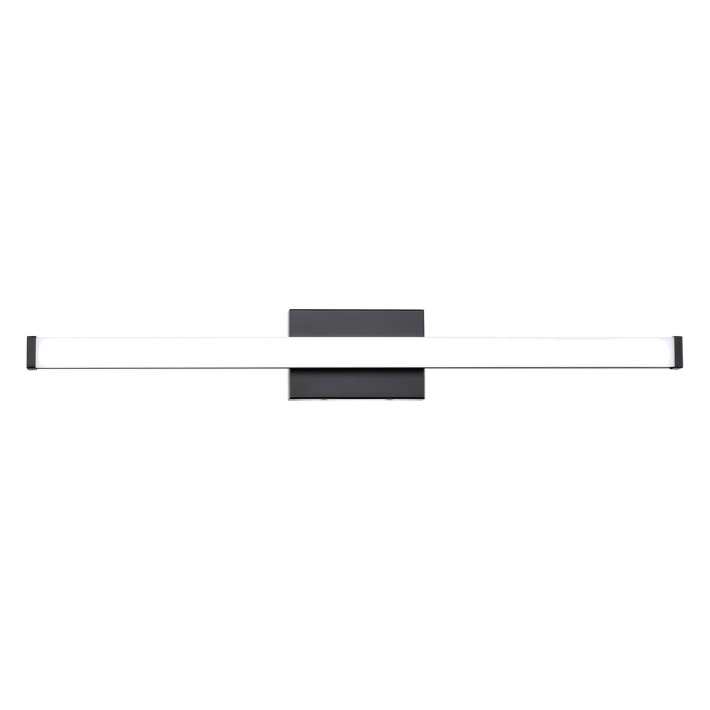 34 INCH LED WALL VANITIES (SQUARE) 120V-277V, 5CCT (2700K,3000K,3500K,4000K,5000K) 25W, 2600LMN, 120° BEAM ANGLE, IP65, CRI 80, BLACK, FOR INDOOR USE ONLY