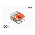 WAGO WIRE TO WIRE SPLICING CONNECTOR (BAG OF 5 OR 10 DEPENDING ON THE MODEL)