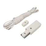 WIRE END POWER FEED - WITH PLUG IN CORD - WHITE - WE6110-WH
